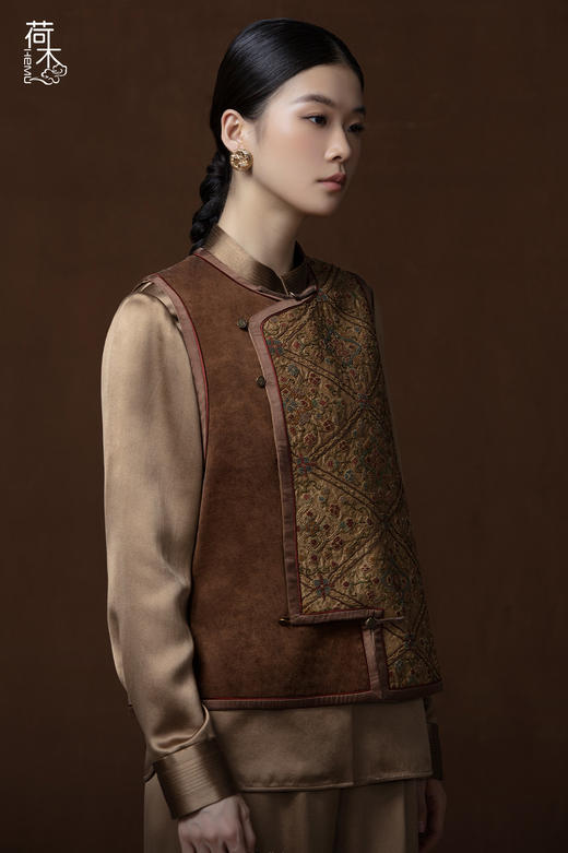 荷木HEMU丨绣裳高定·马甲 商品图5