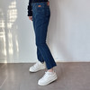 秋季新款九分直筒裤欧货高腰撞色烟管裤 商品缩略图0