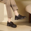 西村名物2025年秋季新款厚底增高防滑软底软面舒适百搭乐福鞋T25CM31751 商品缩略图1
