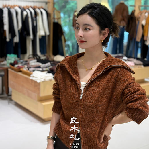 【特价不退换】【预售7天】良木礼丝羊绒开衫（D25102832F） 商品图4