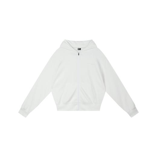 oneup竹节纹拉链连帽卫衣（男女同款） 商品图6