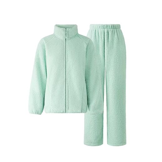 【有棵树·暖到了】珊瑚绒睡衣女加绒加厚可外穿秋冬家居服防静电情侣睡衣女 商品图11