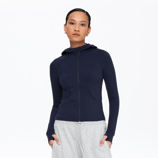 oneup网眼拼接运动连帽拉链外套 商品图0