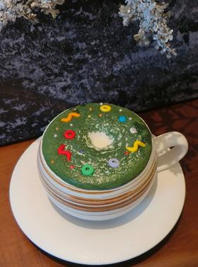 火山流抹茶甜甜圈（无咖啡因）