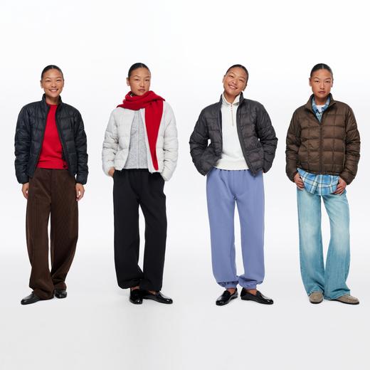 oneup立领格纹轻薄羽绒服 商品图4