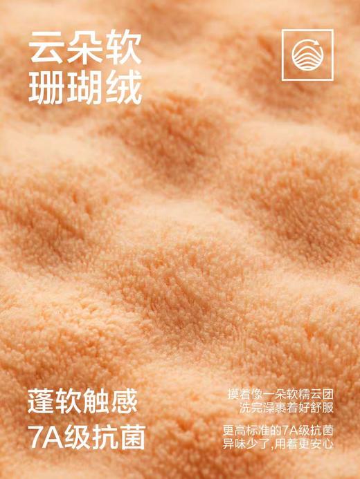 【防螨·抑菌】【有棵树抗菌珊瑚绒浴巾】男成人2025新款非全棉纯棉裹巾女防螨大毛巾YSAB6002 商品图4