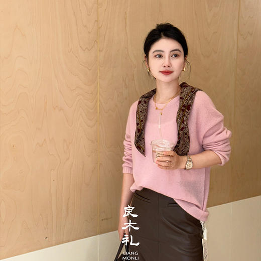 【部分现货】良木礼山羊绒圆领套衫（Q2584524） 商品图4