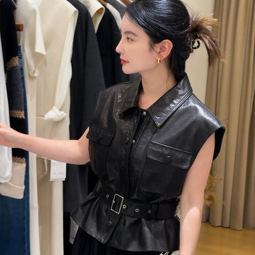 【现货】良木礼山羊皮马甲（腰带）（Q250901） 商品图2