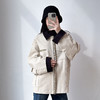 秋季新款小众设计撞色翻领重工钉珠高级感中长款风衣外套潮 商品缩略图2