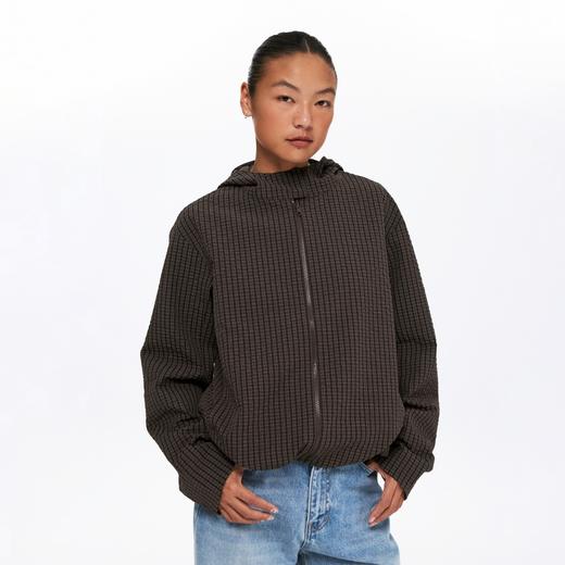 oneup防泼水格子连帽外套 商品图2