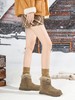 西村名物2025年冬季新款厚底防滑毛绒内里舒适保暖时装短靴切尔西靴T25DS49521 商品缩略图3