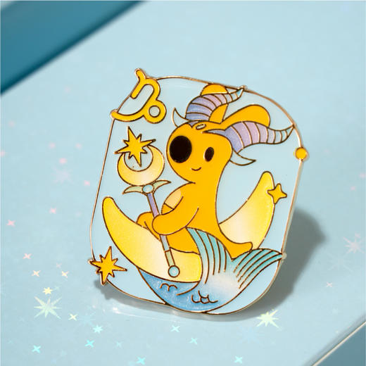 团团星座系列金属徽章 商品图1