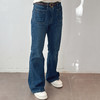 秋季新款牛仔微喇裤高腰修身显瘦时尚百搭潮 商品缩略图2