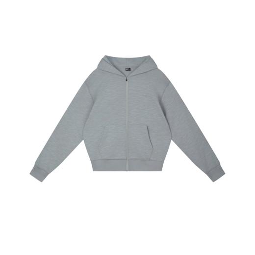 oneup竹节纹拉链连帽卫衣（男女同款） 商品图10