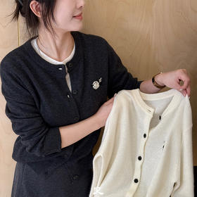 【预售7天】良木礼绵羊毛开衫（Q2592270F）