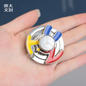 浙江大学ZJU旋转校标挂包扣