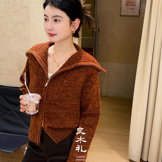 【特价不退换】【预售7天】良木礼丝羊绒开衫（D25102832F） 商品图1