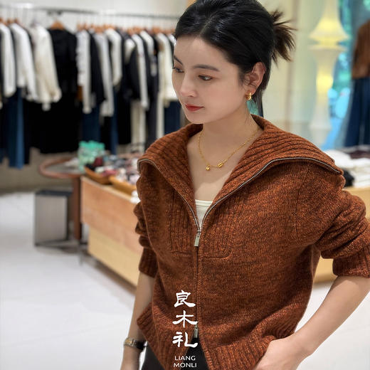 【特价不退换】【预售7天】良木礼丝羊绒开衫（D25102832F） 商品图8