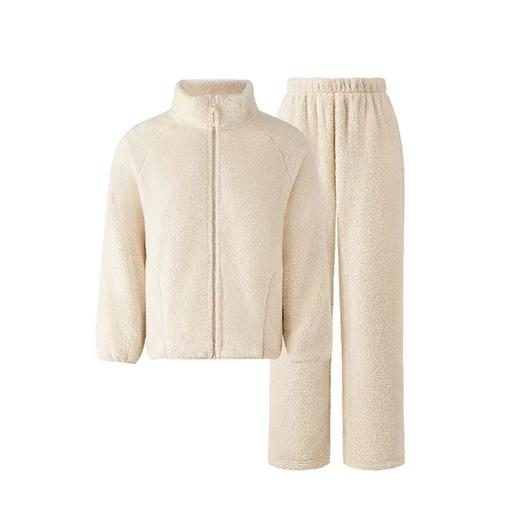 【有棵树·暖到了】珊瑚绒睡衣女加绒加厚可外穿秋冬家居服防静电情侣睡衣女 商品图6