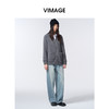 VIMAGE纬漫纪针织圆领宽松时尚慵懒外套V2403113 商品缩略图1