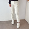 秋季新款九分直筒裤欧货高腰撞色烟管裤 商品缩略图5