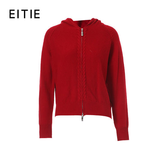 EITIE爱特爱时尚简约含羊毛带帽针织衫8401119 商品图12
