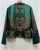 下架|盛唐婧 | 轻奢时尚新中式老缎对花对襟外套-绿色 商品缩略图0