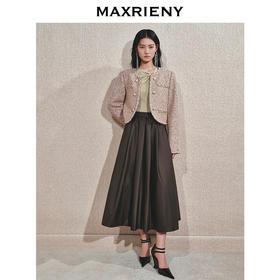 玛克门店发货：MAXRIENY千金小香风外套货号:MC85JA509)