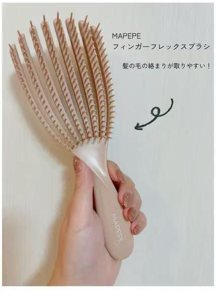 日本 Mapepe 2024秋冬新品细软极细梳齿头皮按摩梳子顺滑 商品图4