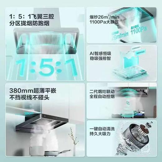 【天津】【华帝】【不含安装】烟机_飞翼三腔 超薄平嵌_CXW-200-XJ417 商品图4