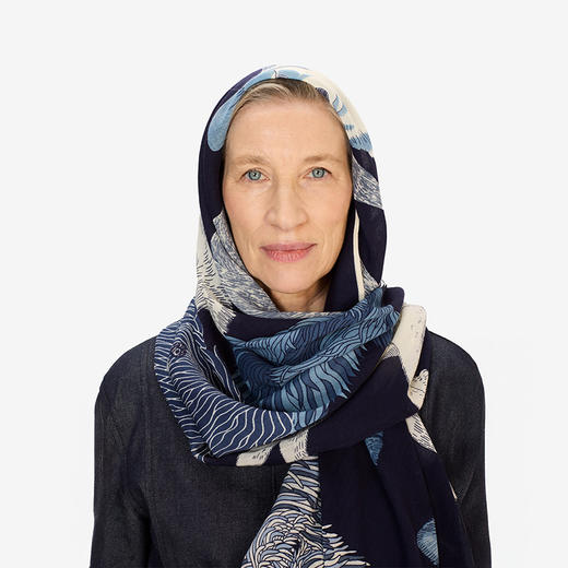 北京仓｜Inoui Editions-100 TOUTOU-动物 蓝色 围巾［法国设计师］ 商品图3