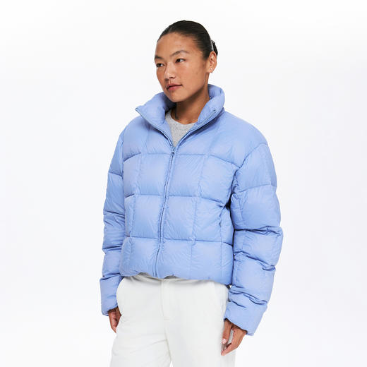 oneup格纹立领羽绒服 商品图3