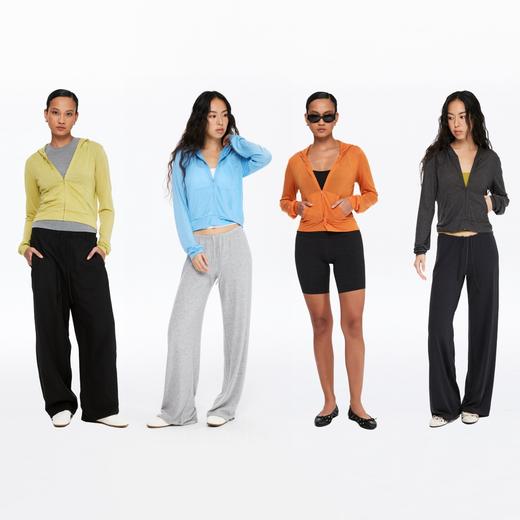 oneup羊毛拉链连帽薄外套 商品图4