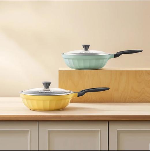 北鼎不粘平底煎炒锅 30cm/32cm 商品图0