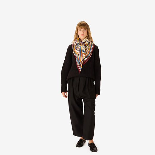 北京仓｜Inoui Editions-130 CHANCE INOUI-四叶草 红色 方巾［法国设计师］ 商品图5