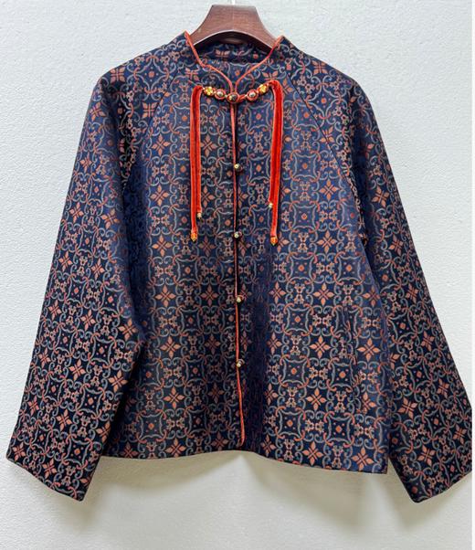 下架|盛唐婧 | 轻奢时尚新中式宋锦蝙蝠袖外套 商品图0