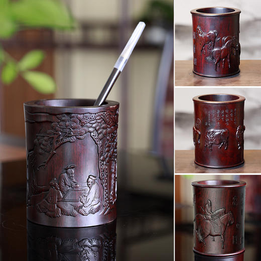 黑檀小笔筒系列 多款可选 商品图0