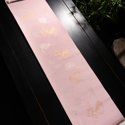 70-80年代仿古描金笺(一套两张) 商品图4