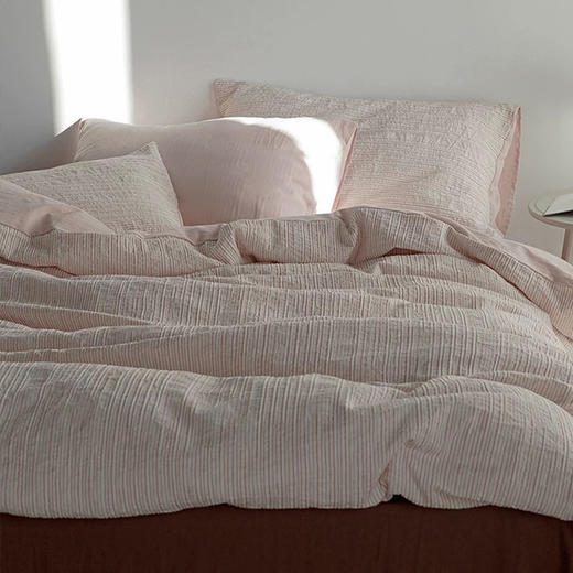 顶柔 A类全棉色织提花四件套床单245cm*270cm 【福利品】 商品图1