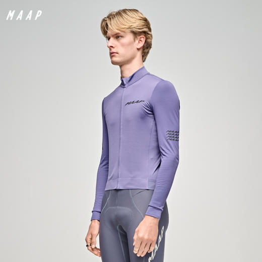 MAAP 男士 Emerge LS Jersey 加绒长袖骑行服 苍鹭紫 商品图0