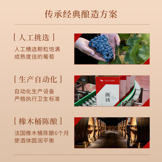 西鸽酒庄 经典赤霞珠干红葡萄酒750ml 商品图4