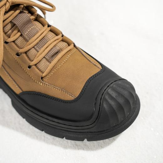 西村名物2025年冬季新款舒适厚底防滑保暖绒里系带休闲男鞋T15DU49751 商品图5