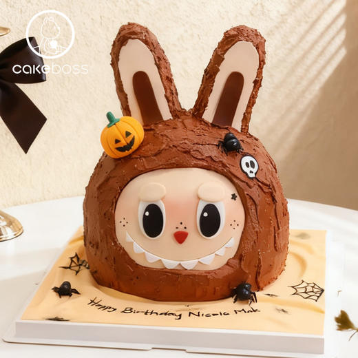 【私人定制】万圣节动物奶油鲜果蛋糕 商品图0