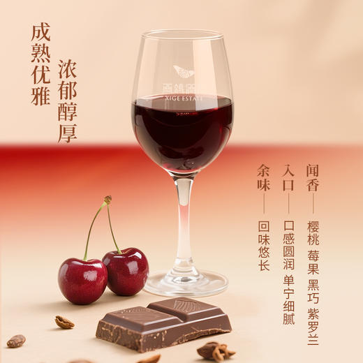西鸽酒庄 经典赤霞珠干红葡萄酒750ml 商品图3