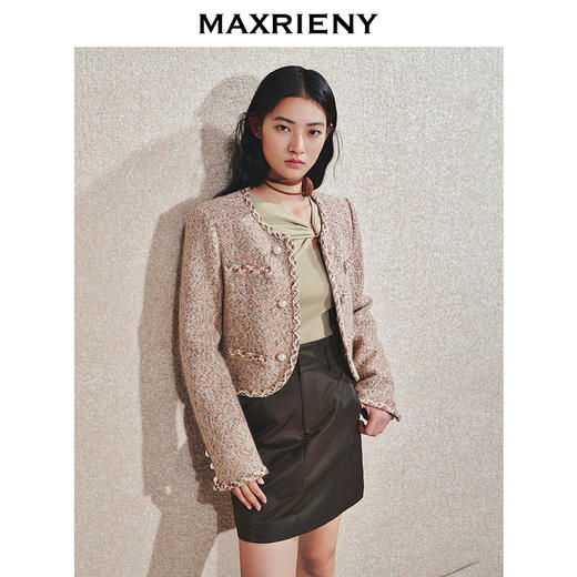 玛克门店发货：MAXRIENY千金小香风外套货号:MC85JA509) 商品图1