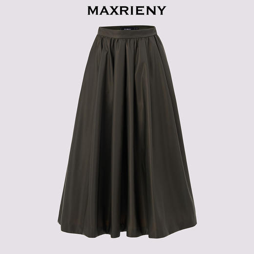 【商场同款】MAXRIENY高腰显瘦半身裙24冬新款垂感伞裙长裙高级感(货号:MC85SK567) 商品图4