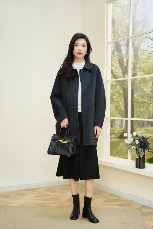 臣禾	【茧型大衣】一手长毛呢外套	JZ254080981 商品图1