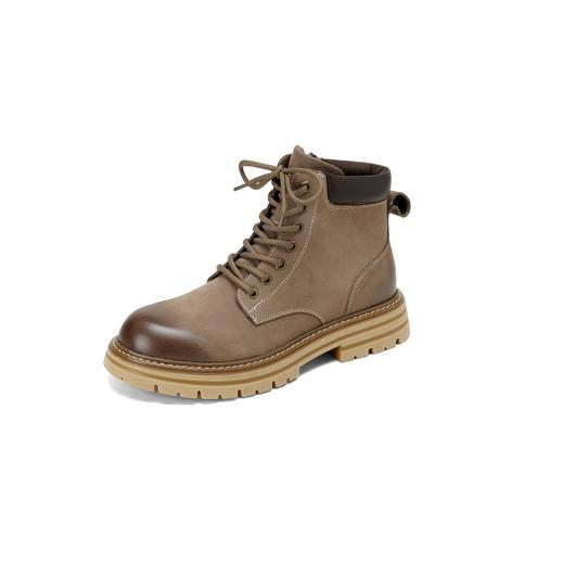 西村名物2025年冬季新款舒适厚底防滑绒毛内里保暖系带马丁靴休闲男靴X15DU49831 商品图7