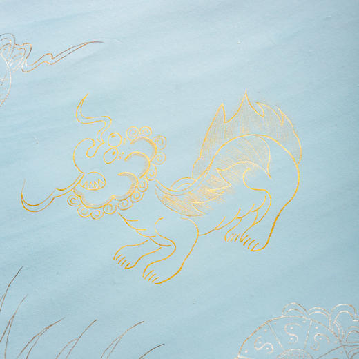 70-80年代仿古描金笺(一套两张) 商品图12