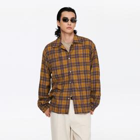 oneup法兰绒格子宽松衬衫（男女同款）